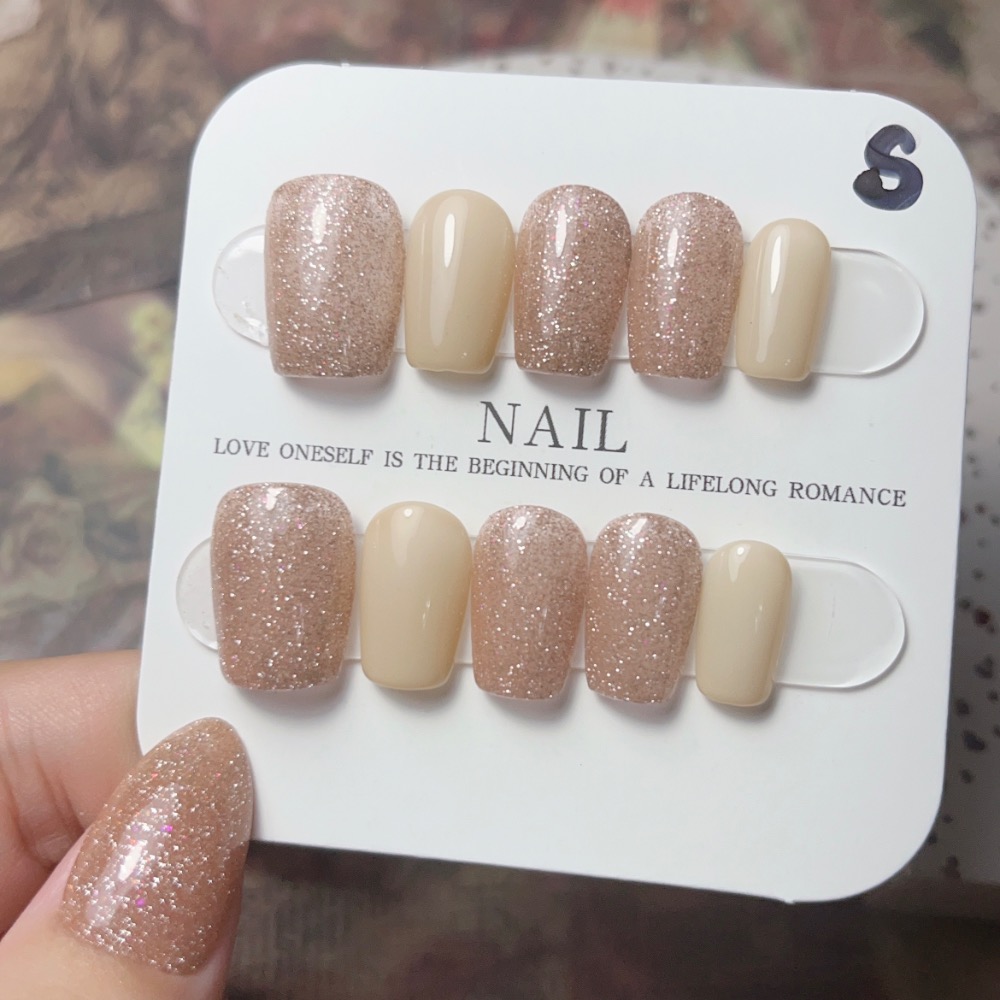 🍑616 room🍑手工穿戴甲*現貨款式*可愛小熊*溫柔優雅玫瑰粉*附贈工具包-細節圖3