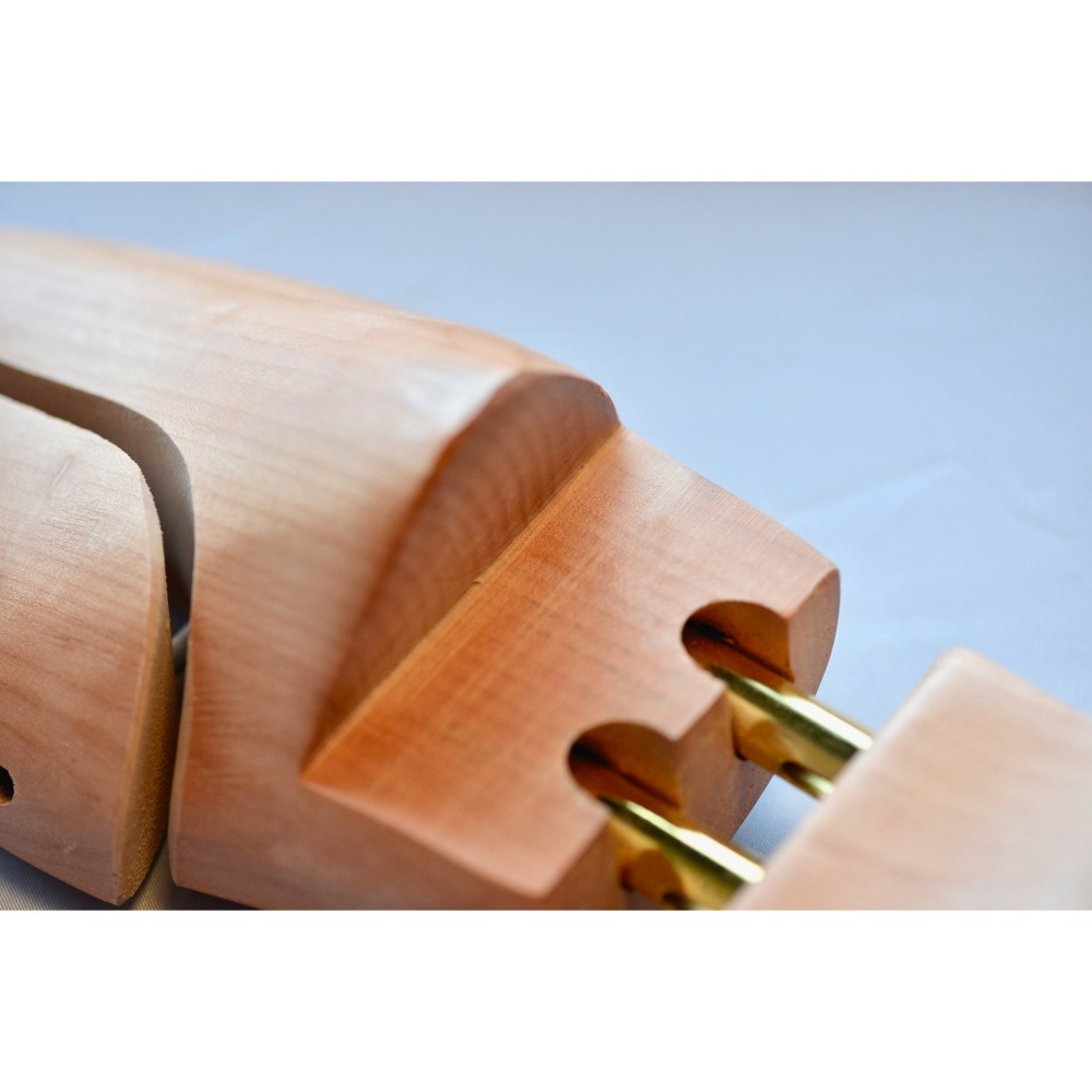 全尺現貨 原木鞋撐 不鏽鋼五金 荷木 手工製作 可調式寬跟的木質鞋撐-細節圖5