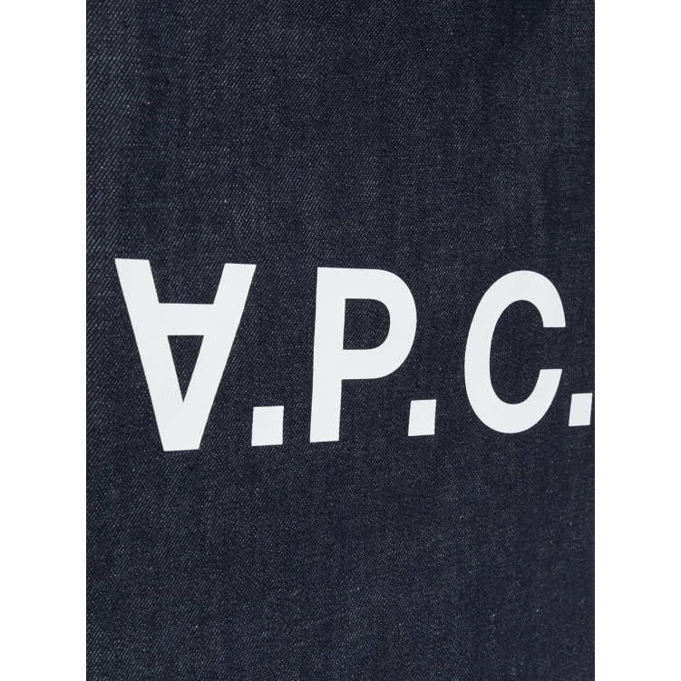 台灣現貨 A.P.C. LAURENT TOTE SHOPPING BAG indigo apc 牛仔包 購物包-細節圖6