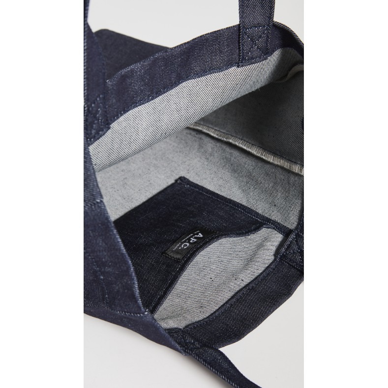 台灣現貨 A.P.C Guitare Poignard tote bag 牛仔手提包 INDIGO 吉他款-細節圖2