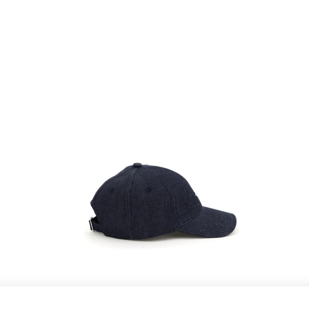 A.P.C. 帽子 denim cap 品牌刺繡牛仔帽 INDIGO 帽子 丹寧棒球帽 丹寧老帽Charlie-細節圖8