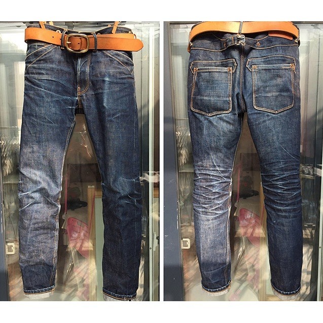 Azurite藍銅礦 RT復刻 Warehouse面料 16.5oz 酸化面料 Blue Copper ore-細節圖2