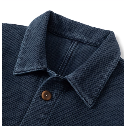 18OZ INDIGO 劍道服刺子繡藍染法式工裝外套 UNION KNOPF 媲美花囚犯Bleu De Travail-細節圖11
