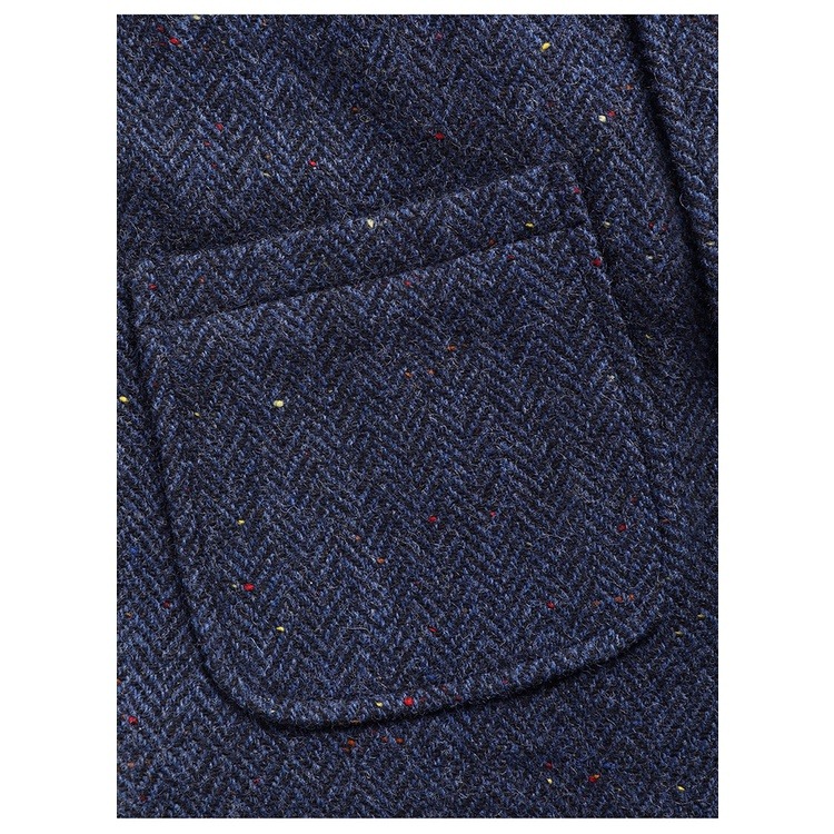 Harris Tweed 同款 RT復刻 純羊毛560克 魚骨紋馬甲 粗毛呢 560克-細節圖5