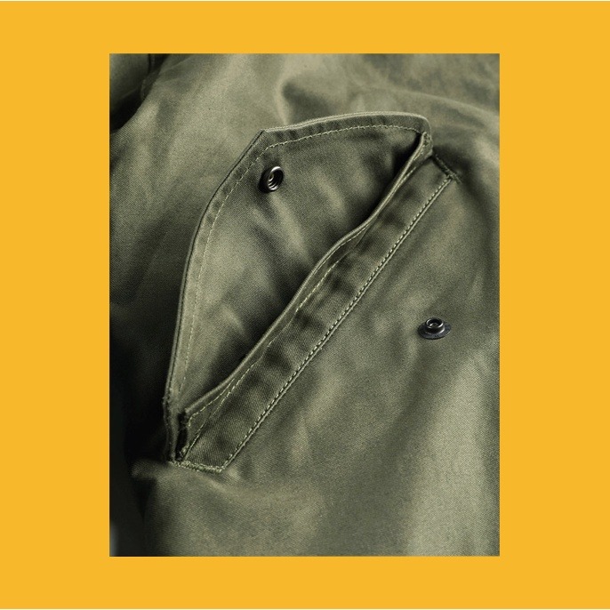 M51-0001 parka 元年版本 魚尾風衣 純棉緞紋面料 og-107-細節圖2