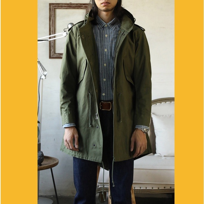 M51-0001 parka 元年版本 魚尾風衣 純棉緞紋面料 og-107-細節圖6
