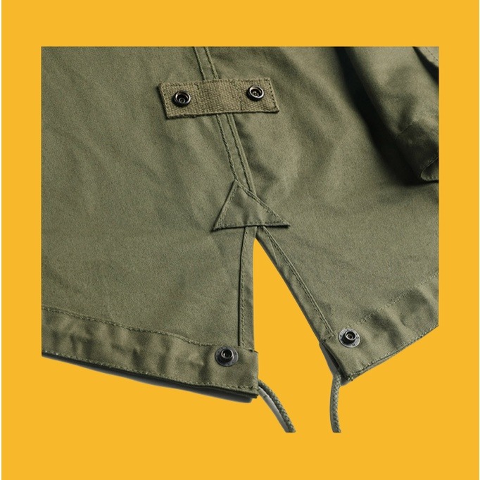 M51-0001 parka 元年版本 魚尾風衣 純棉緞紋面料 og-107-細節圖9