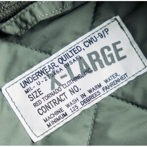 RT 復刻 The Real McCoys USAF CWU-9/P liner jacket 內裏夾克 m65 m5-細節圖9