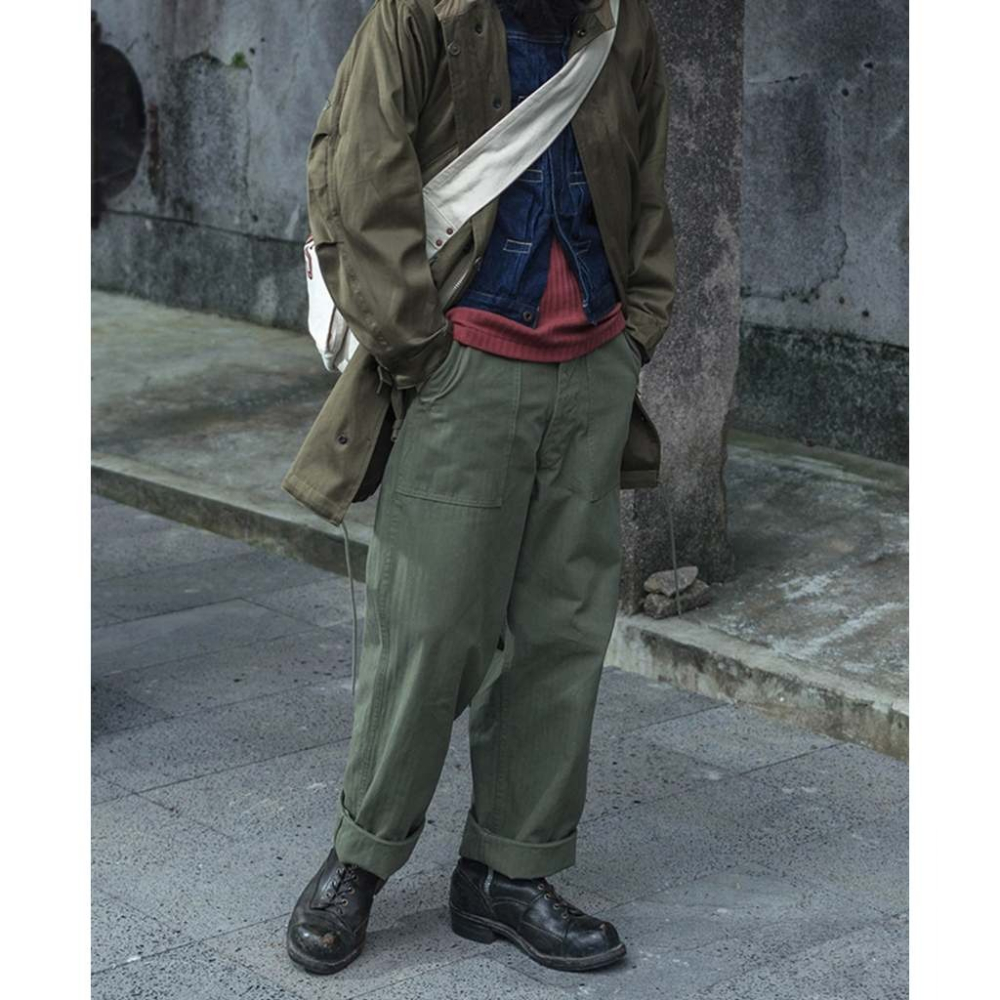1947 1st 838A OD7 Utility Fatigue Pants OG-107一代目 軍官褲-細節圖3