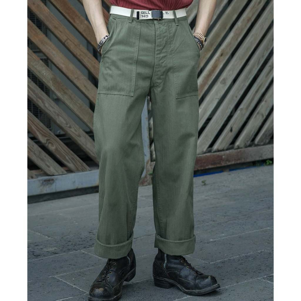 1947 1st 838A OD7 Utility Fatigue Pants OG-107一代目 軍官褲-細節圖4