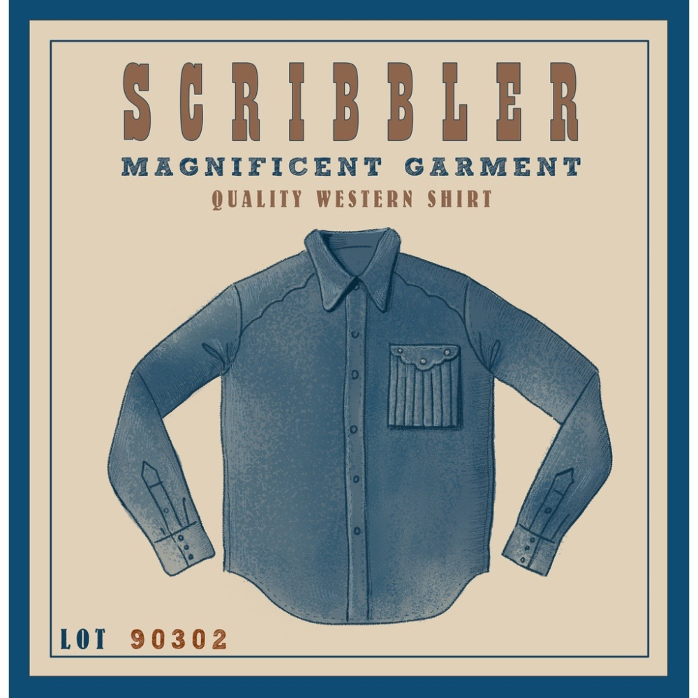 定番限定 SCRIBBLER WESTERN SHIRT 西部襯衫 美式銀扣風琴折-細節圖7