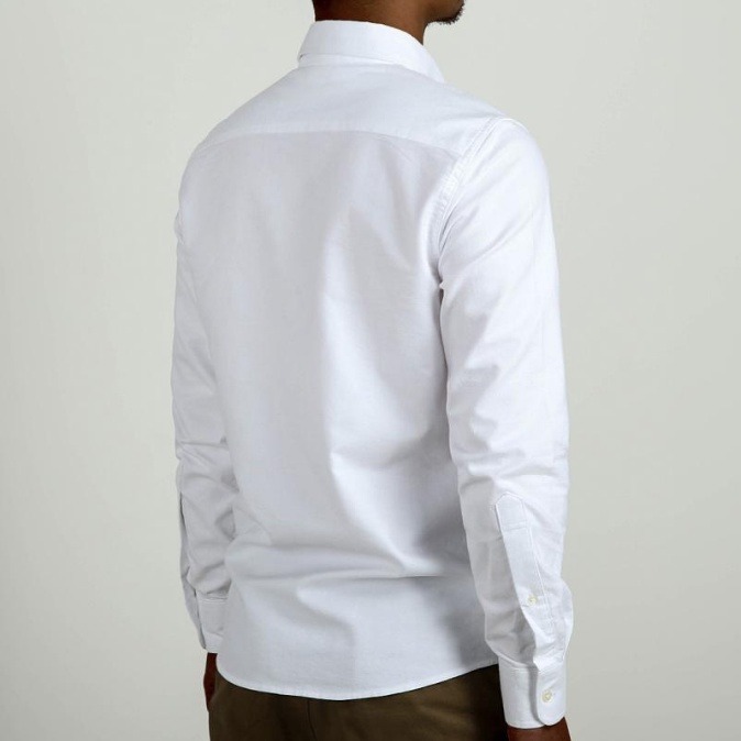 VINTAMERI Classic oxford shirt 厚實洗水 修身 長絨棉 牛津襯衫-細節圖6