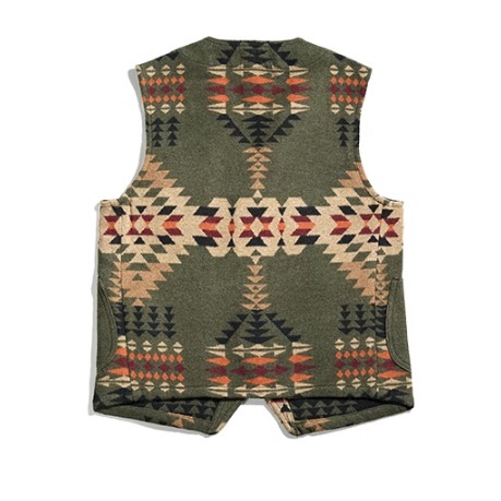 經典印地安圖騰 飛行毯馬甲 COUNTRY NAVAJO VEST BLANKET VEST 羊毛混紡-細節圖2