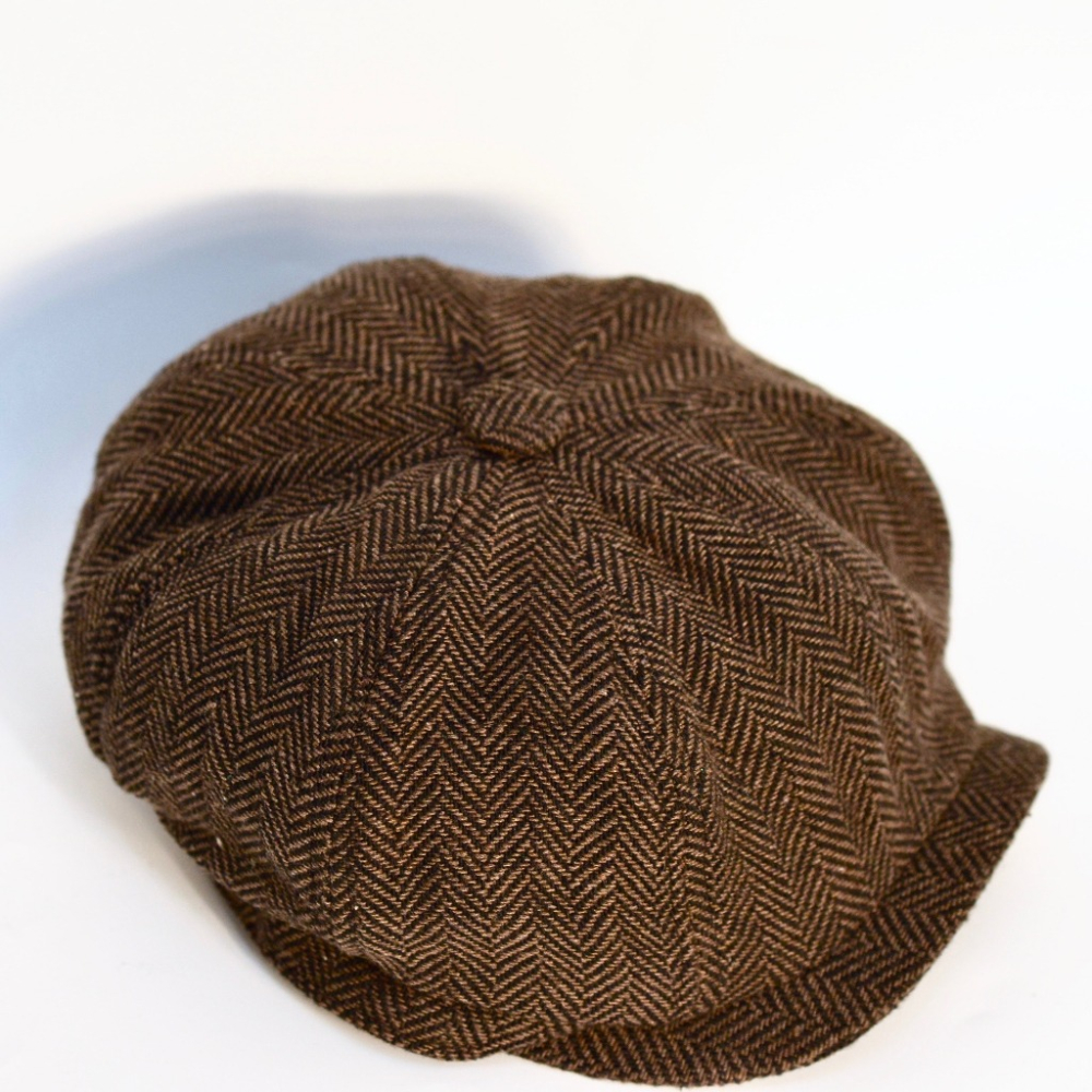 “EL CAMINO” Herringbone 8 Panel Riders Cap 報童帽 貝雷帽 魚骨紋-細節圖2