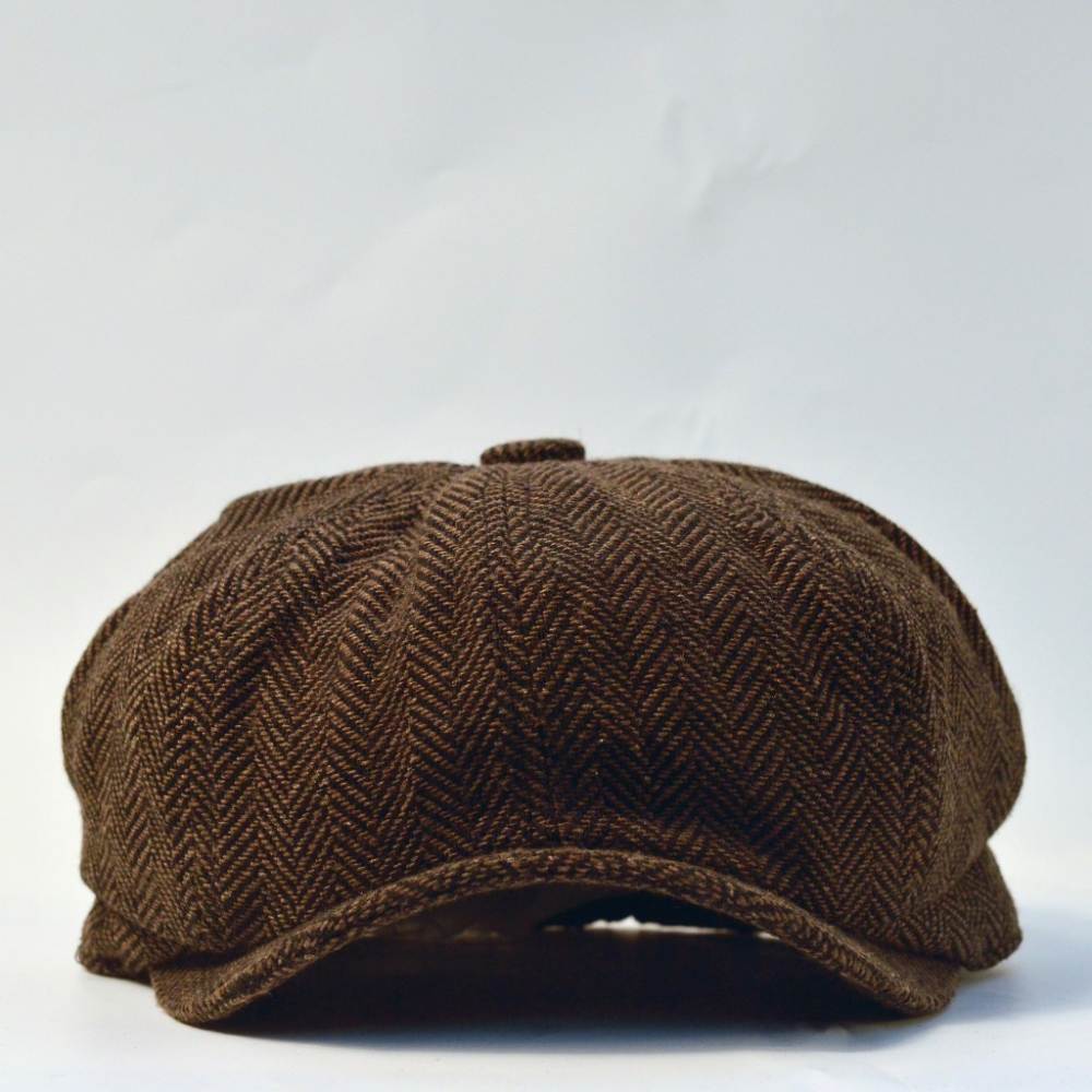 “EL CAMINO” Herringbone 8 Panel Riders Cap 報童帽 貝雷帽 魚骨紋-細節圖4