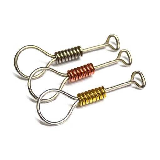 DECKER同款 純銅彈簧鑰匙圈鉤扣手工皮帶腰掛-細節圖5