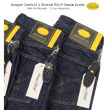 RANGER VINTAGE 66 Vibram原色赤耳牛仔褲 聯名款 修身 V6601 13.5OZ 浦瑞浦斯665-細節圖4