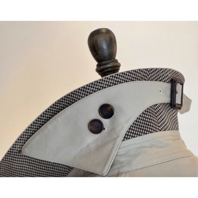 全新配色 TRENCH COAT 風衣 GABARDINE面料 長版風衣 雙排扣 插肩袖-細節圖6