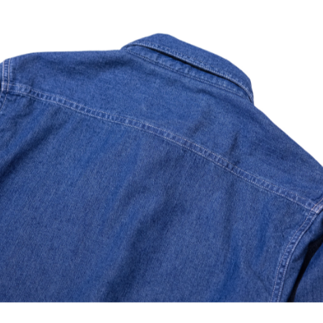 2024 60S Denim shirt 牛仔襯衫 8.5oz 酵素洗水 樹脂扣 IVY STYLE-細節圖8