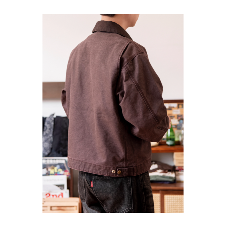 RT復刻 J01 J97 VINTAGE 底特律夾克工作夾克帆布工裝夾克 薄款 EL CAPITAL-細節圖2