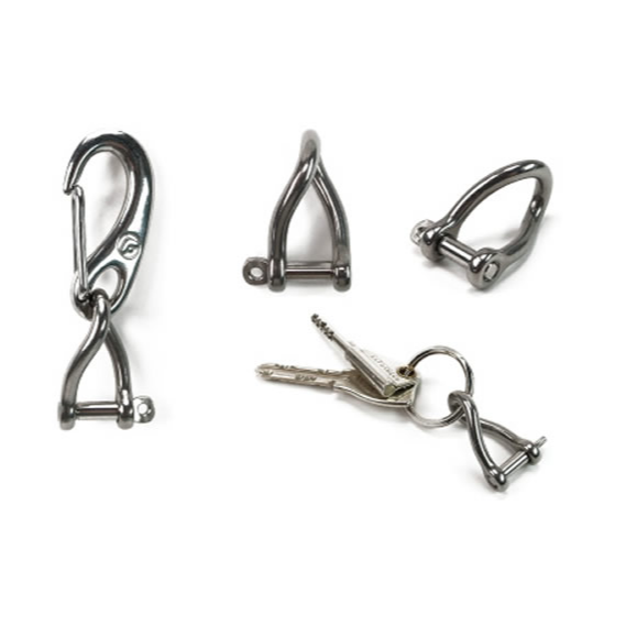 Pacific marine 水手扣環 316 不鏽鋼扭曲鎖扣登山扣環航海扣環TWIST SHACKLE-細節圖2