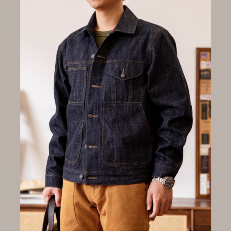 傳世經典 復刻 Cruiser denim jacket 巡航者短板牛仔夾克-細節圖3