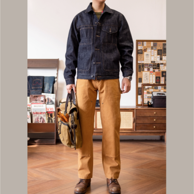 傳世經典 復刻 Cruiser denim jacket 巡航者短板牛仔夾克-細節圖4