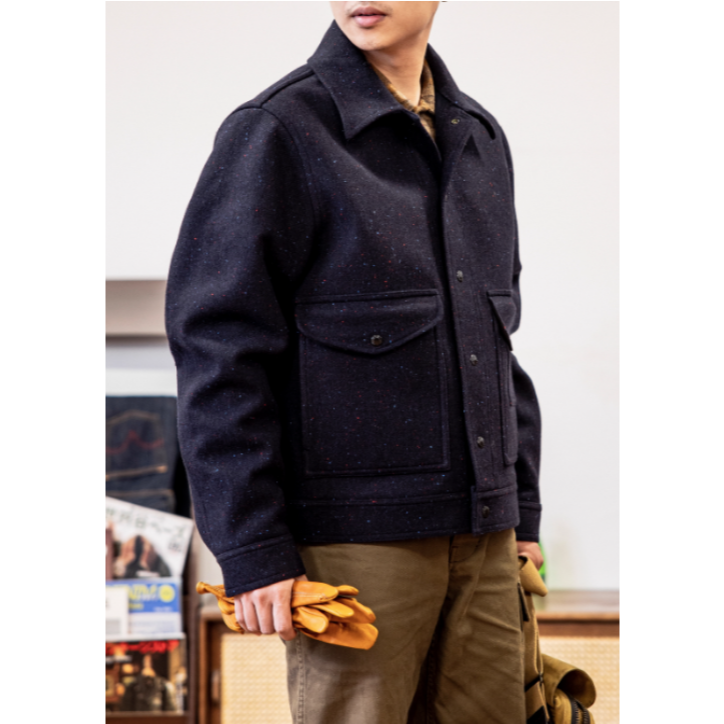 Mackinaw 100%羊毛工作夾克 彩織紗 重磅美式復古工裝夾克 Yellowstone同款 EL CAPITAL-細節圖3