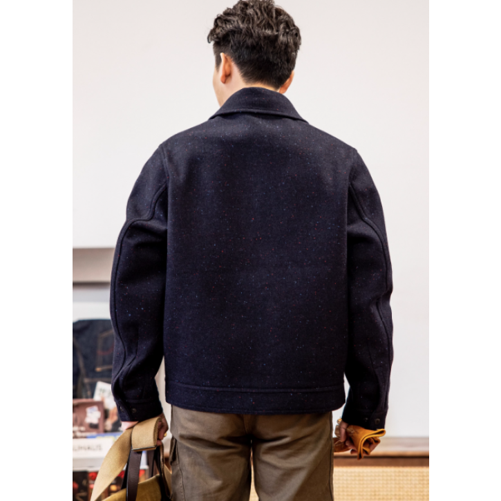 Mackinaw 100%羊毛工作夾克 彩織紗 重磅美式復古工裝夾克 Yellowstone同款 EL CAPITAL-細節圖4