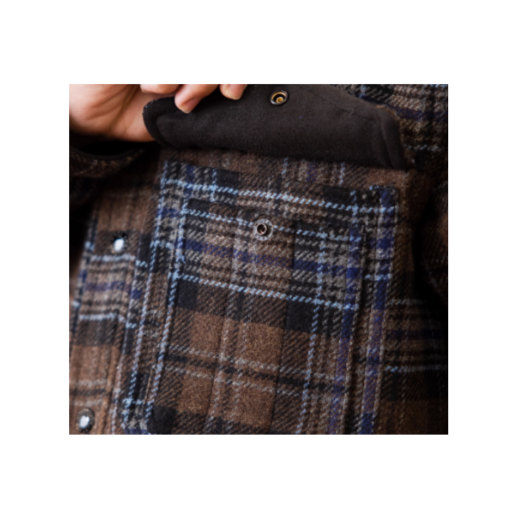 本季必入 復刻 JAC SHIRT 超抗磨損 50%羊毛面料 休閒工裝外套格紋襯衫-細節圖8