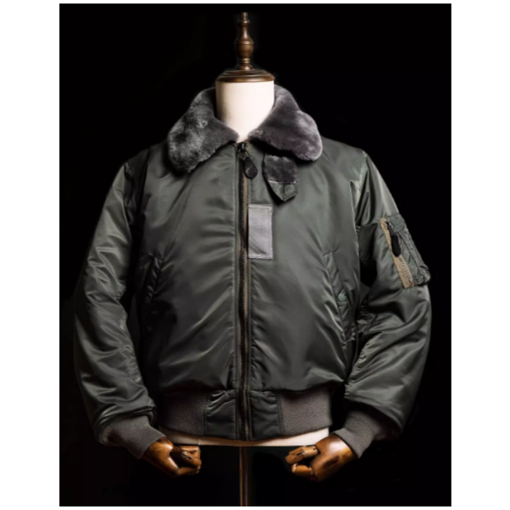 重磅來襲 AF48 (641) USAF B-15D 飛行夾克 皮毛一體 二戰飛行服-細節圖2