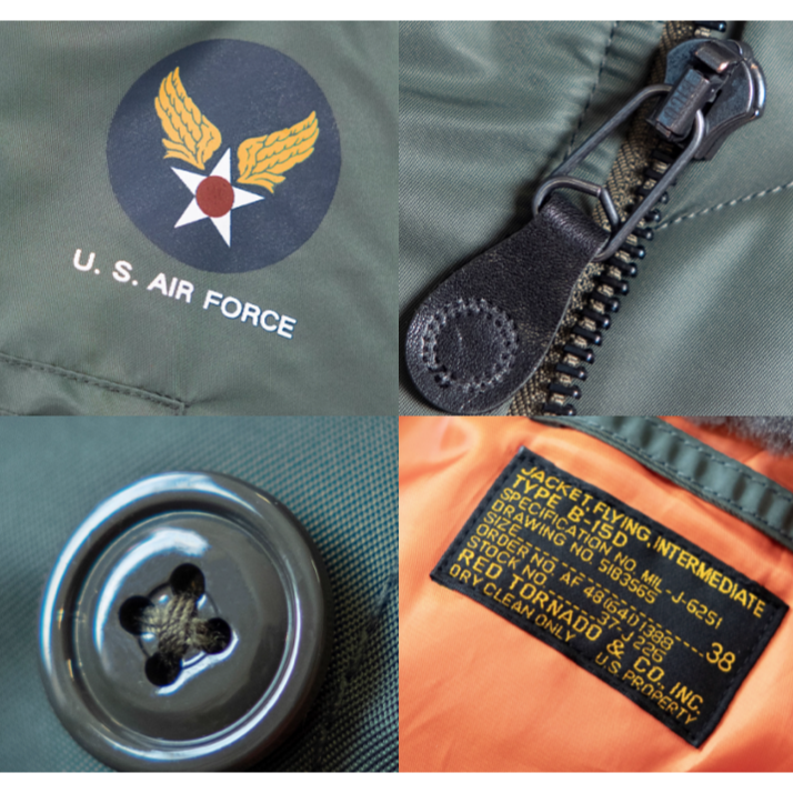 重磅來襲 AF48 (641) USAF B-15D 飛行夾克 皮毛一體 二戰飛行服-細節圖6