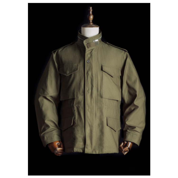 頂級復刻系列 M-65 Field Jacket 野戰夾克 100%純棉手工拉鍊 OG107  EL CAPITAL-細節圖2
