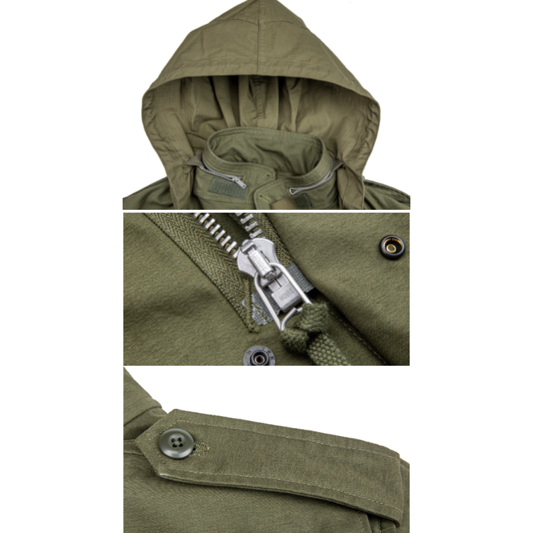 頂級復刻系列 M-65 Field Jacket 野戰夾克 100%純棉手工拉鍊 OG107  EL CAPITAL-細節圖5