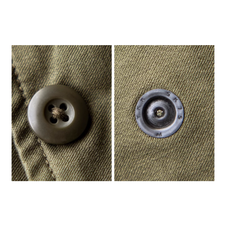 頂級復刻系列 M-65 Field Jacket 野戰夾克 100%純棉手工拉鍊 OG107  EL CAPITAL-細節圖8