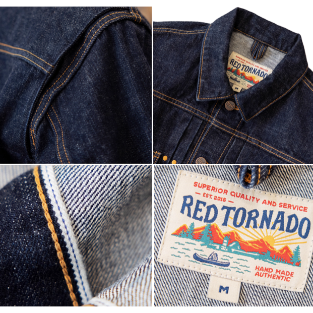 RT 復刻11MJ 藍赤耳 18oz 元年版型 訂製五金 牛仔夾克 EL CAPITAL-細節圖7