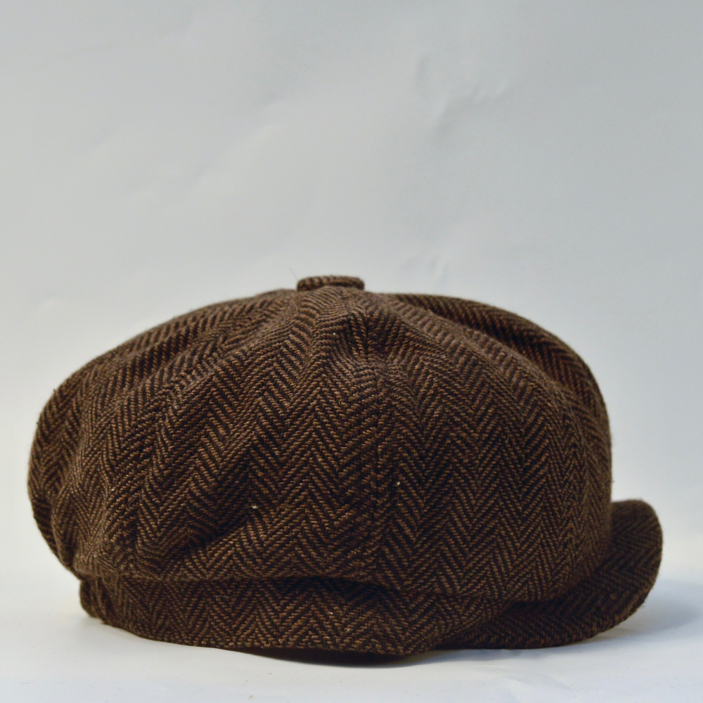 EL CAMINO Herringbone 8 Panel Riders Cap 報童帽 貝雷帽 魚骨紋-細節圖5