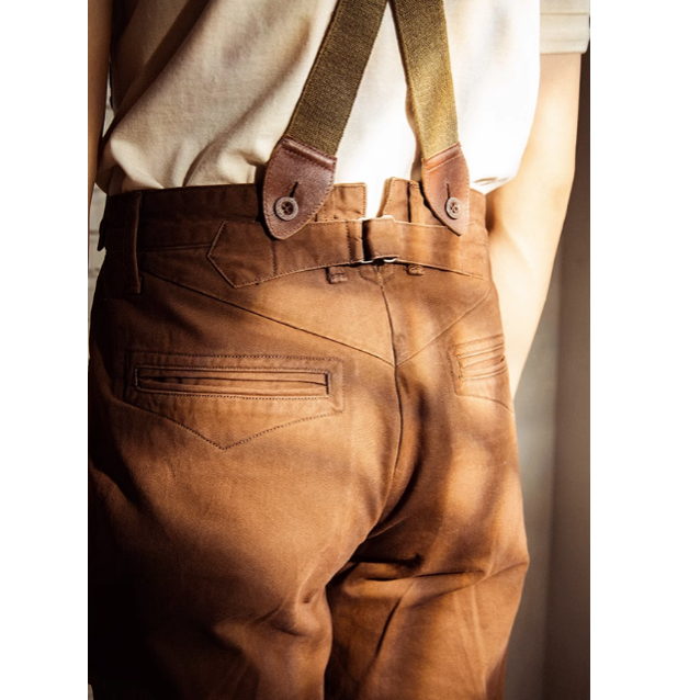 Buckle Back Field Chino Trouser 軍官褲 巴黎扣 酵素洗可上背帶 魚骨紋面料-細節圖8