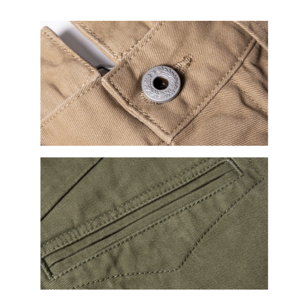 Buckle Back Field Chino Trouser 軍官褲 巴黎扣 酵素洗可上背帶 魚骨紋面料-細節圖9