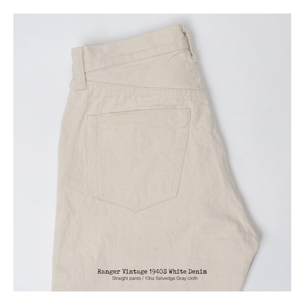 RANGER VINTAGE W403 赤耳白丹寧牛仔直筒長褲牛仔褲 定織定染 13oz EL CAPITAL-細節圖7