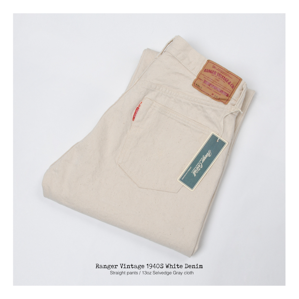 RANGER VINTAGE W403 赤耳白丹寧牛仔直筒長褲牛仔褲 定織定染 13oz EL CAPITAL-細節圖9