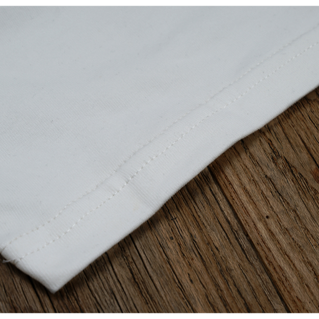 23ss 32S 雙針雙線 250G 長絨棉 小領口落肩短袖T-SHIRT CUSTOM LOOSE FIT-細節圖7