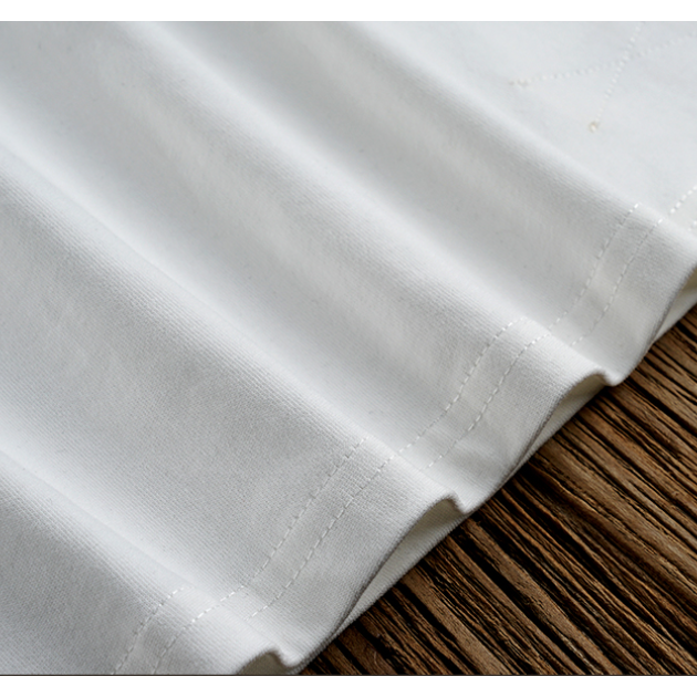 23ss 32S 雙針雙線 250G 長絨棉 小領口落肩短袖T-SHIRT CUSTOM LOOSE FIT-細節圖8