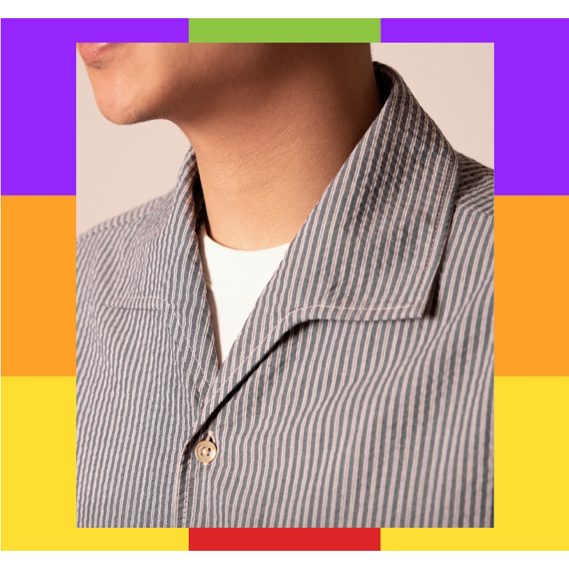 50S 條紋泡泡紗襯衫 ITALIAN Collar shirt EL CAPITAL-細節圖3
