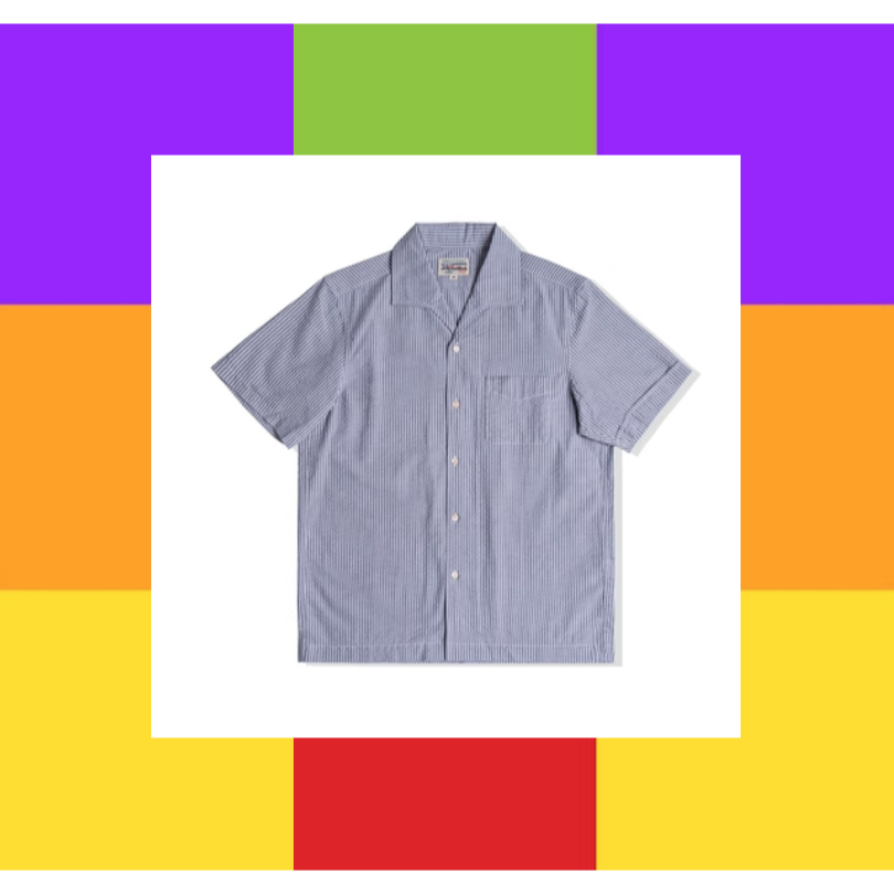 50S 條紋泡泡紗襯衫 ITALIAN Collar shirt EL CAPITAL-細節圖8