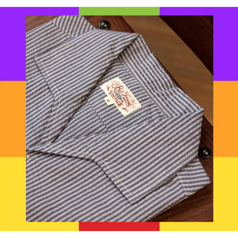 50S 條紋泡泡紗襯衫 ITALIAN Collar shirt EL CAPITAL-細節圖9