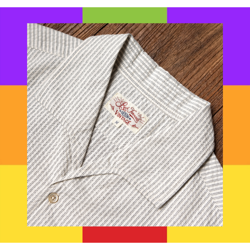 50S 條紋泡泡紗襯衫 ITALIAN Collar shirt EL CAPITAL-細節圖10