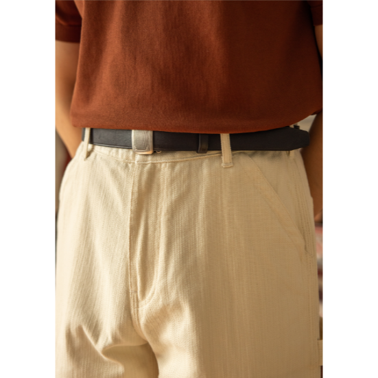 RT 米白色工裝褲 畫家褲 中高腰 寬鬆 工作褲 Painter Trousers-細節圖5