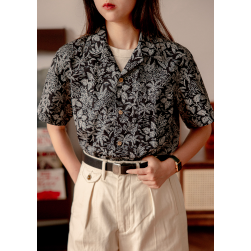 RT 夏威夷襯衫 古巴領 海灘襯衫 休閒襯衫 Aloha shirt EL CAPITAL-細節圖7