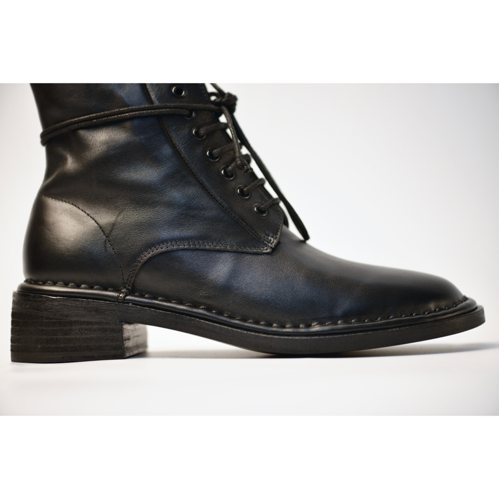 EL CAPITAL Sinónimo Ankle boots 小牛皮 皮底 做舊 女靴 VERO CUOIO-細節圖4